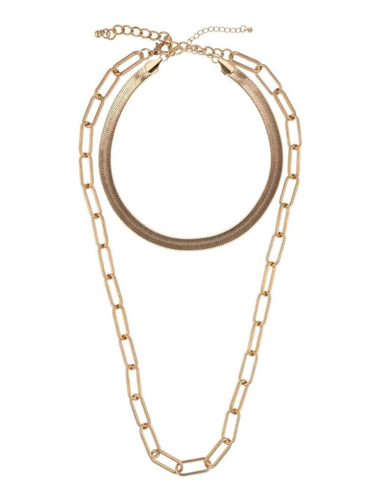 Western Necklace in Gold finish - CNB19523