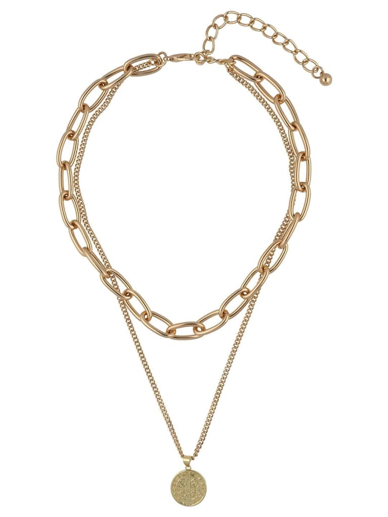 Western Necklace in Gold finish - CNB24251