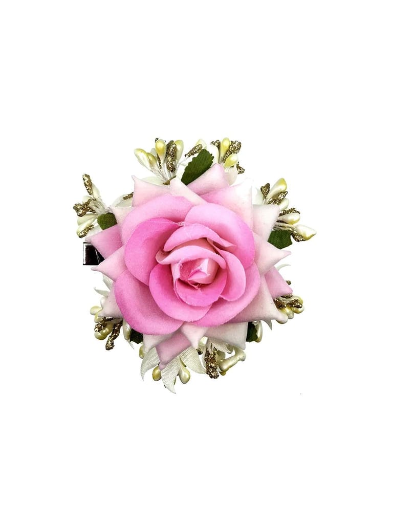 Floral / Flower Hair Clip in Pink color - CNB10122