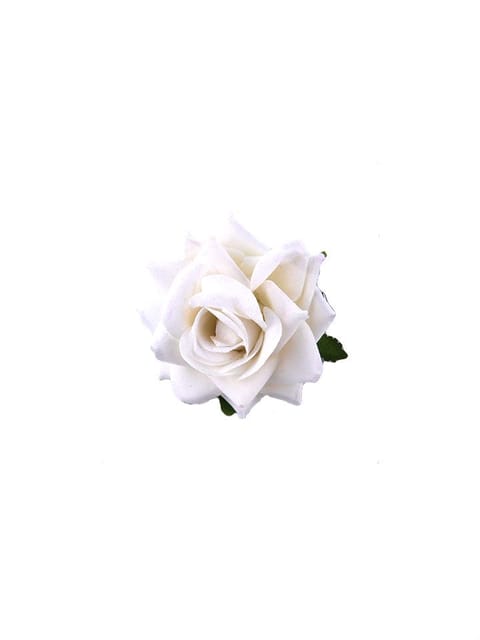 Floral / Flower Hair Clip in White color - CNB15941