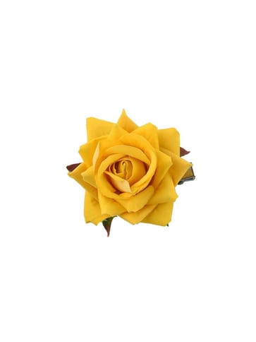 Floral / Flower Hair Clip in Yellow color - CNB15945