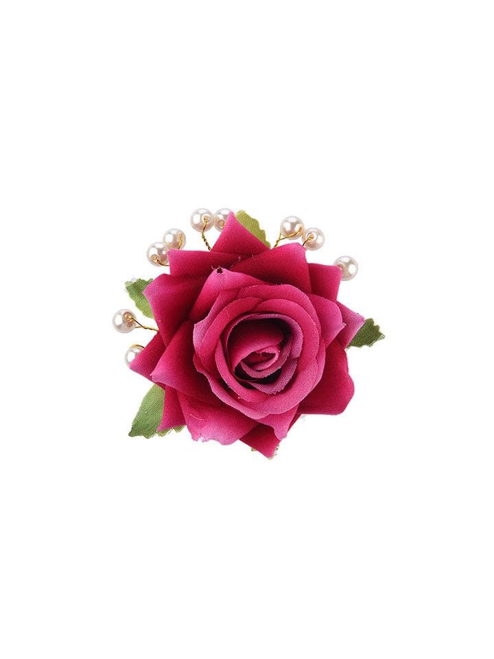 Floral / Flower U Pin in Rani Pink color - CNB15968