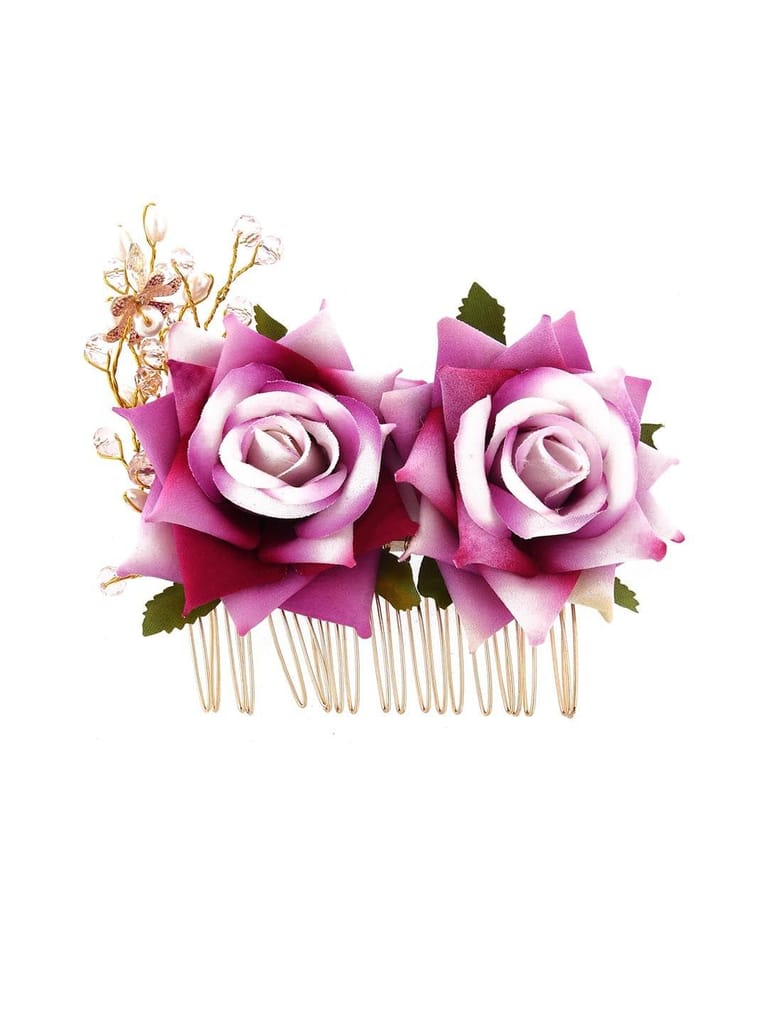 Floral / Flower Comb in Light Pink color - CNB10082