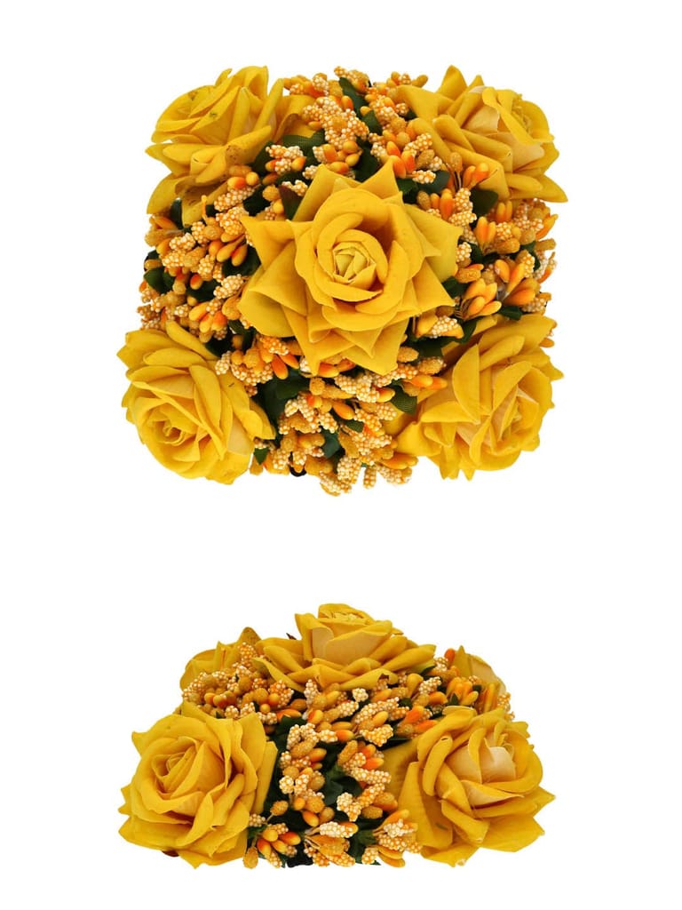 Floral / Flower Juda / Amboda in Yellow color - RAJ173B