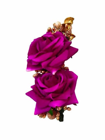 Fancy Hair Brooch in Purple color - CNB5365