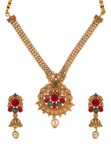 Antique Necklace Set in Gold finish - KOT5502
