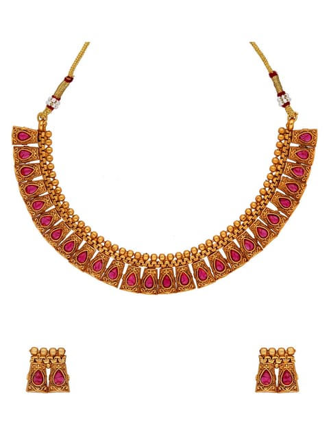 Antique Necklace Set in Gold finish - SSG1311