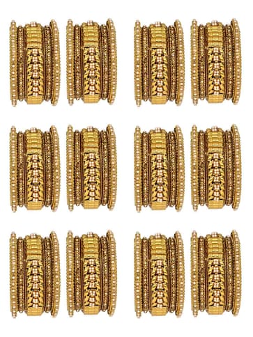 Traditional Chuda / Choora Bangles in Mehendi finish - VAX568