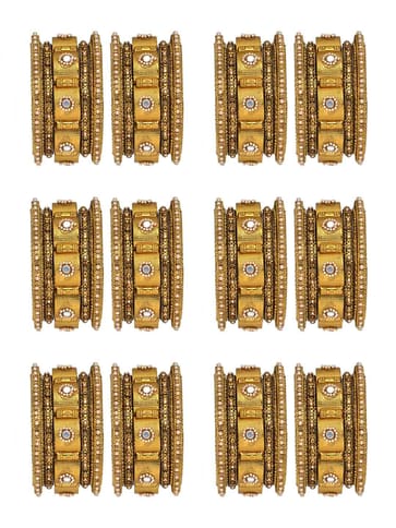 Traditional Chuda / Choora Bangles in Mehendi finish - VAX570