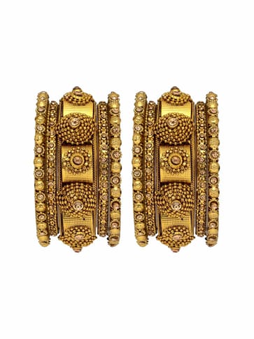Traditional Chuda / Choora Bangles in Mehendi finish - VAX572