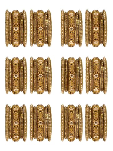 Traditional Chuda / Choora Bangles in Mehendi finish - VAX571