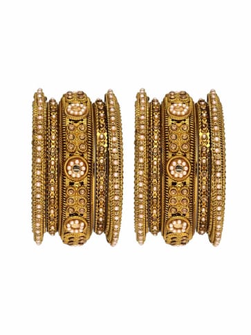 Traditional Chuda / Choora Bangles in Mehendi finish - VAX571