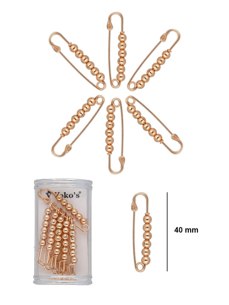 Fancy Safety Pins in Rose Gold finish - CNB35135