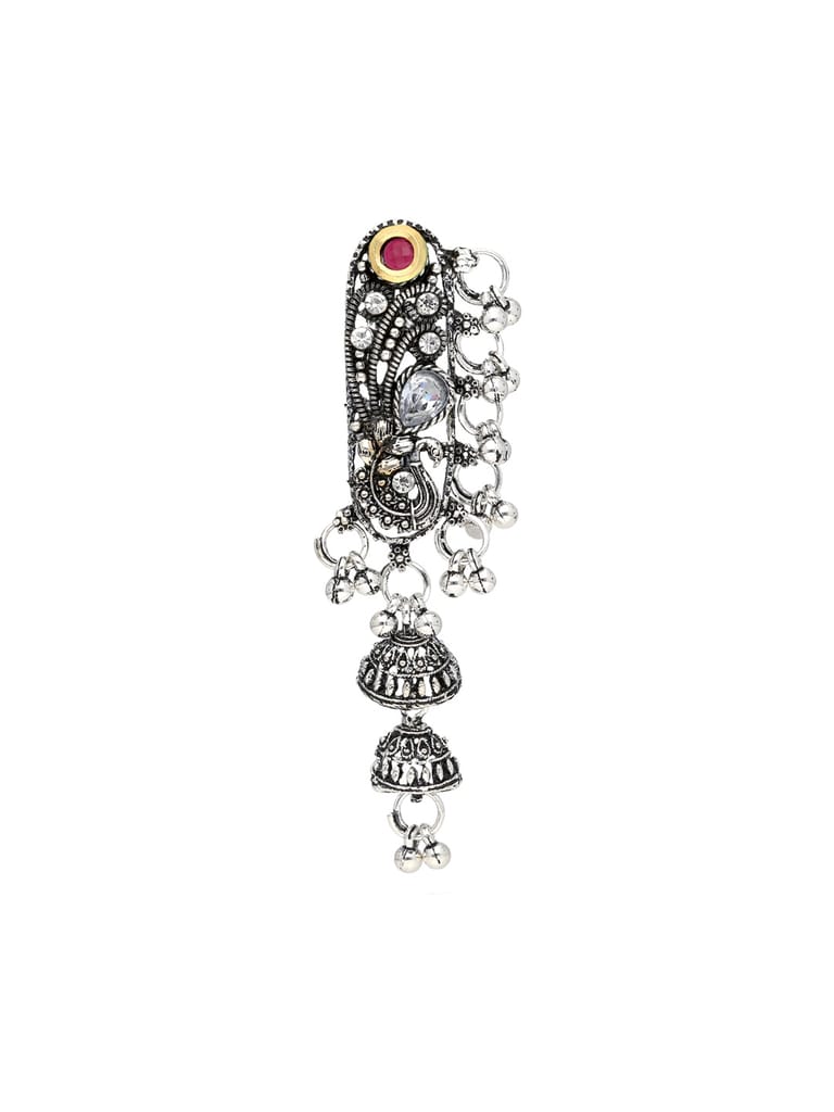 Antique Saree Pins in Oxidised Silver finish - CNB35164