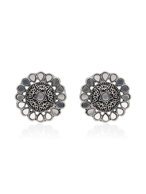 Tops / Studs in Oxidised Silver finish - SSA71