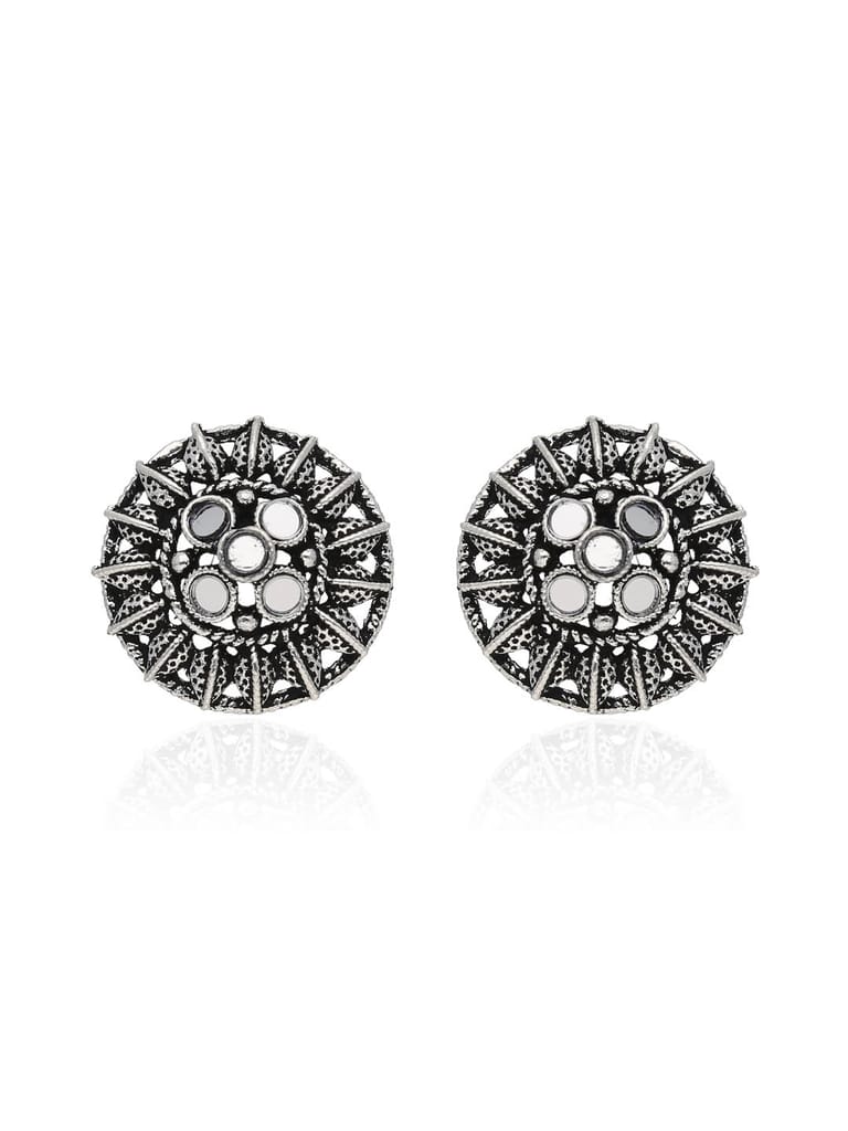 Tops / Studs in Oxidised Silver finish - SSA82