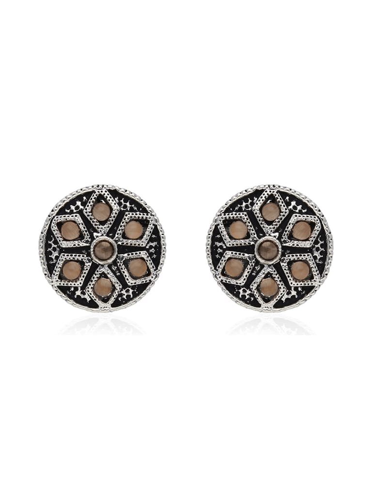 Tops / Studs in Oxidised Silver finish - SSA100