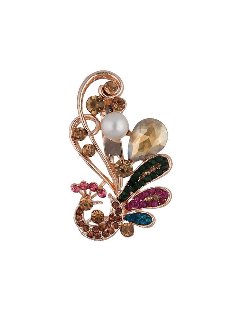 Western Brooch in Rose Gold finish - CNB35942