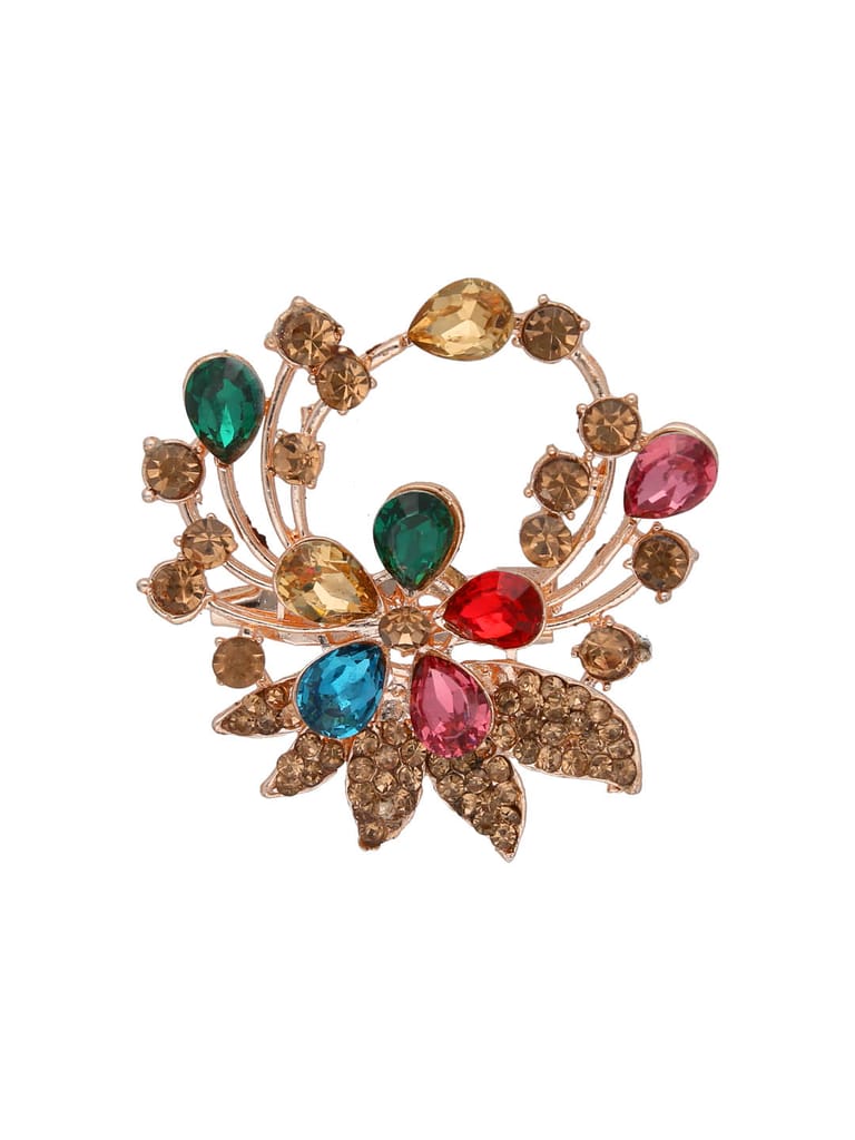 Western Brooch in Rose Gold finish - CNB35944