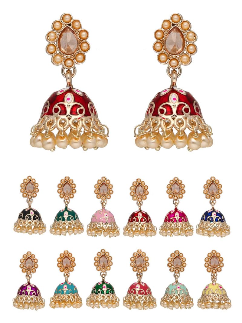 Wedding Wear Meenakari Earrings-INR 565 | Wedding wear, Bridal jewelry,  Wedding jewelry