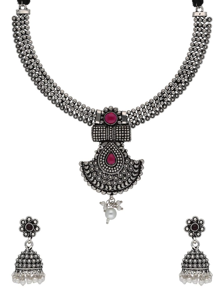Necklace Set in Oxidised Silver finish - NS31850