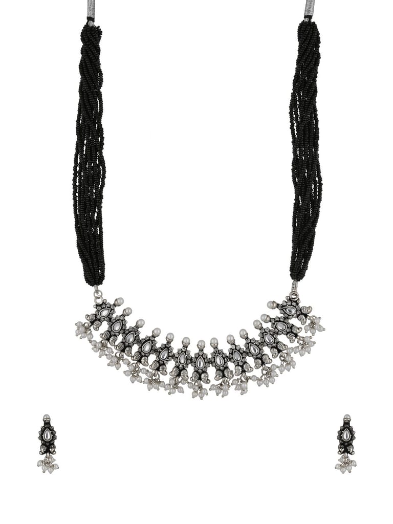 Necklace Set in Oxidised Silver finish - NS20150BL