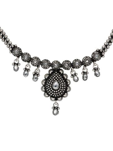 Necklace Set in Oxidised Silver finish- NS11080