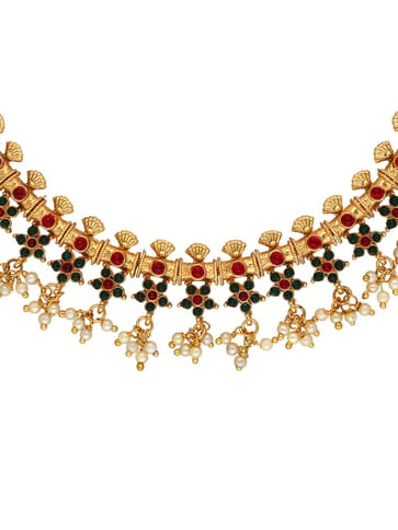 Antique Necklace Set in Gold finish - HG01