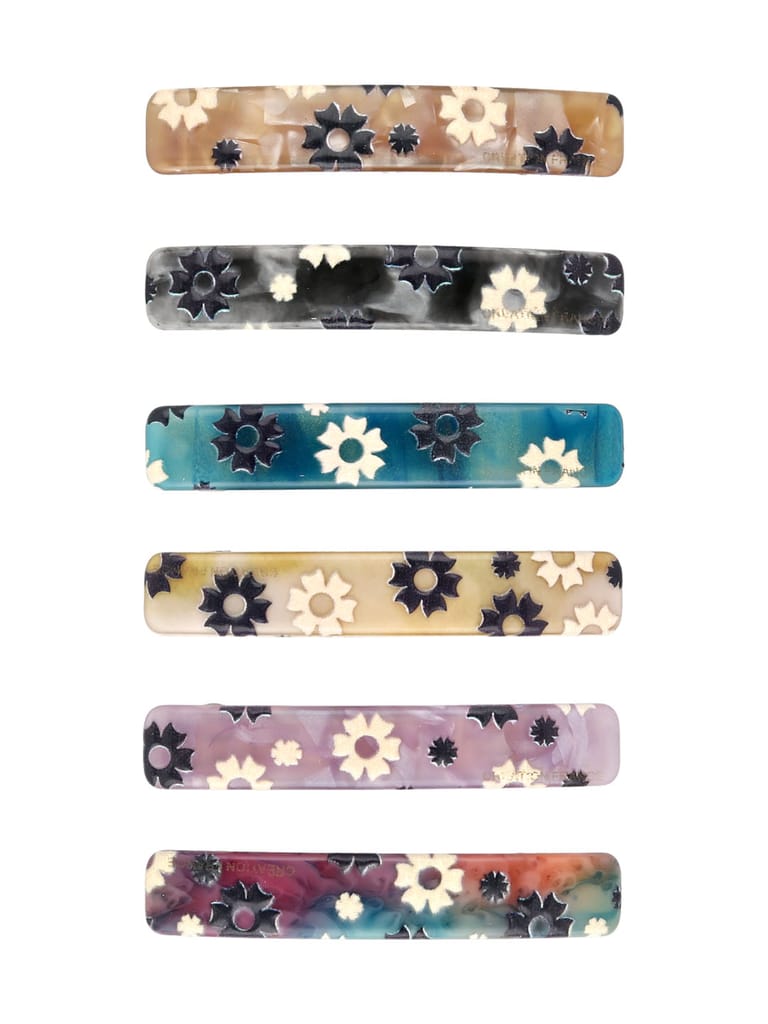 Printed Hair Clip in Assorted color - CNB35610