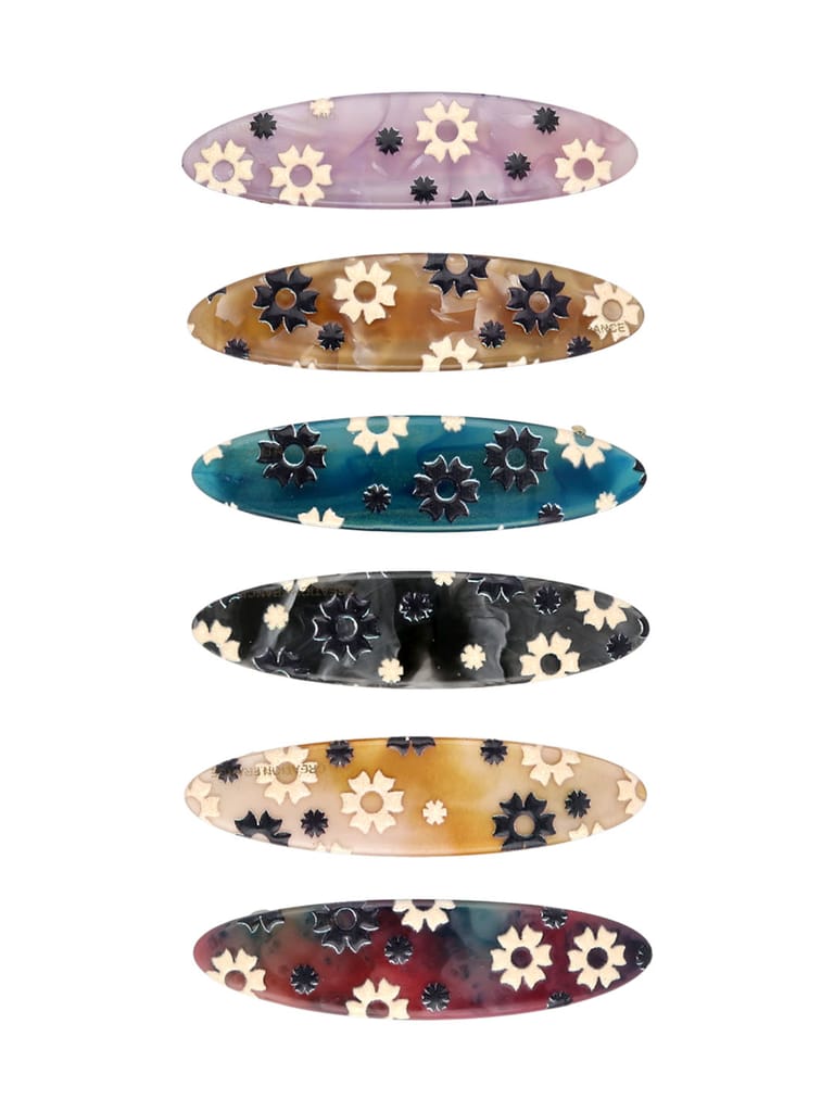 Printed Hair Clip in Assorted color - CNB35609