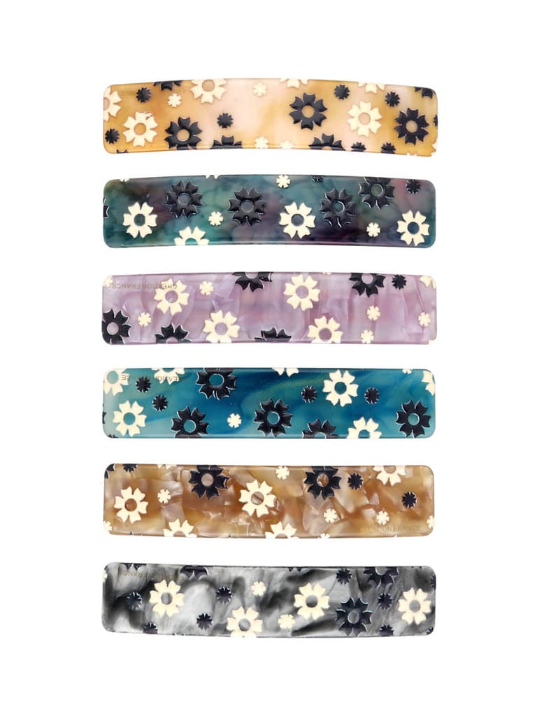 Printed Hair Clip in Assorted color - CNB35615