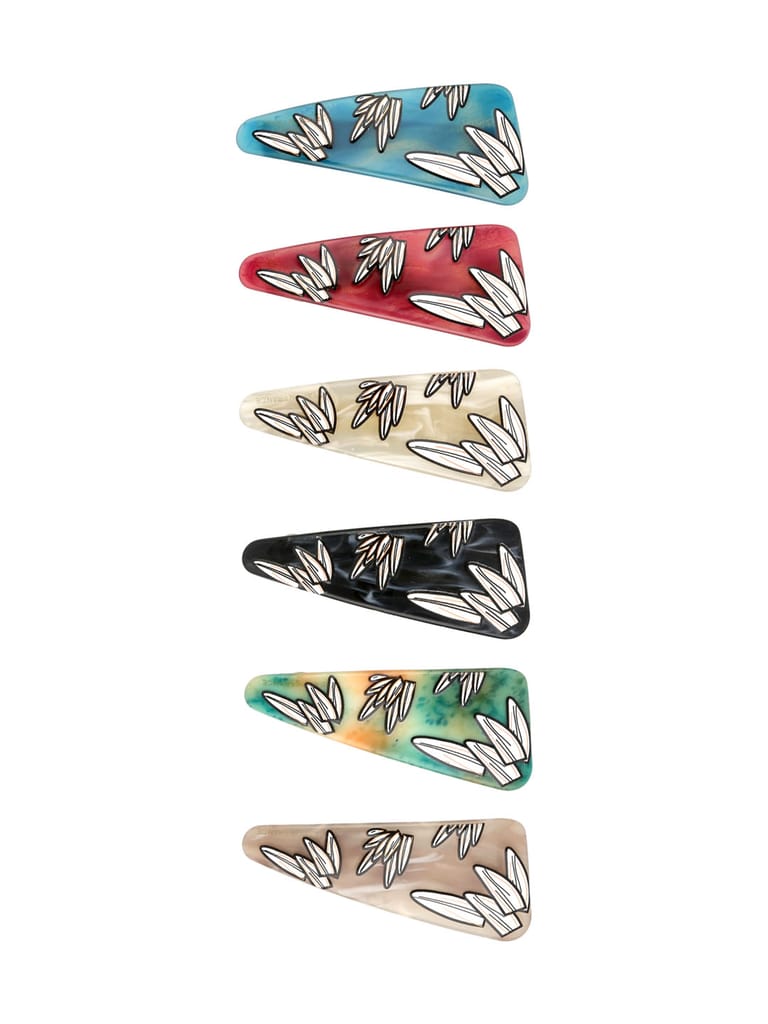 Printed Hair Clip in Assorted color - CNB35616