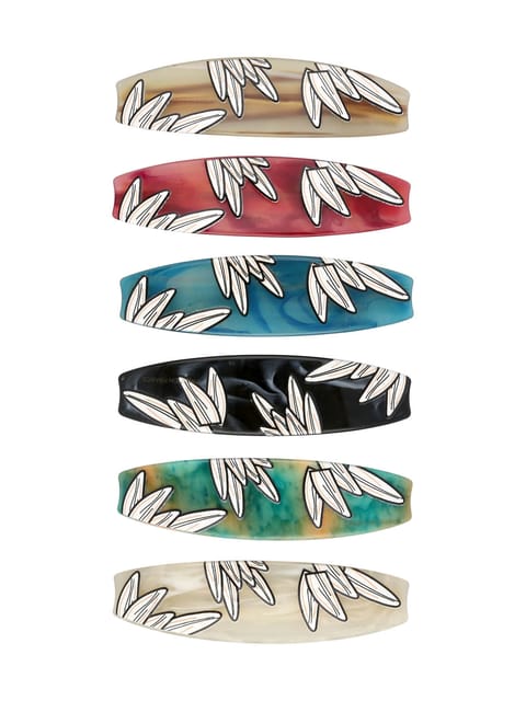Printed Hair Clip in Assorted color - CNB35617