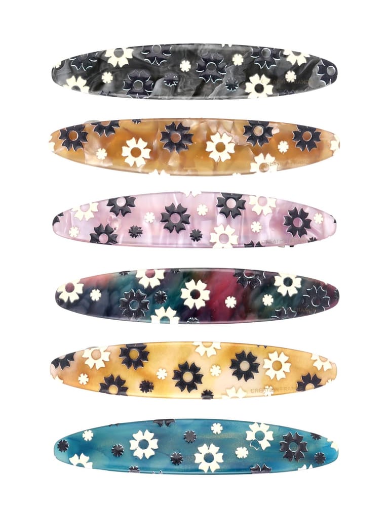 Printed Hair Clip in Assorted color - CNB35618