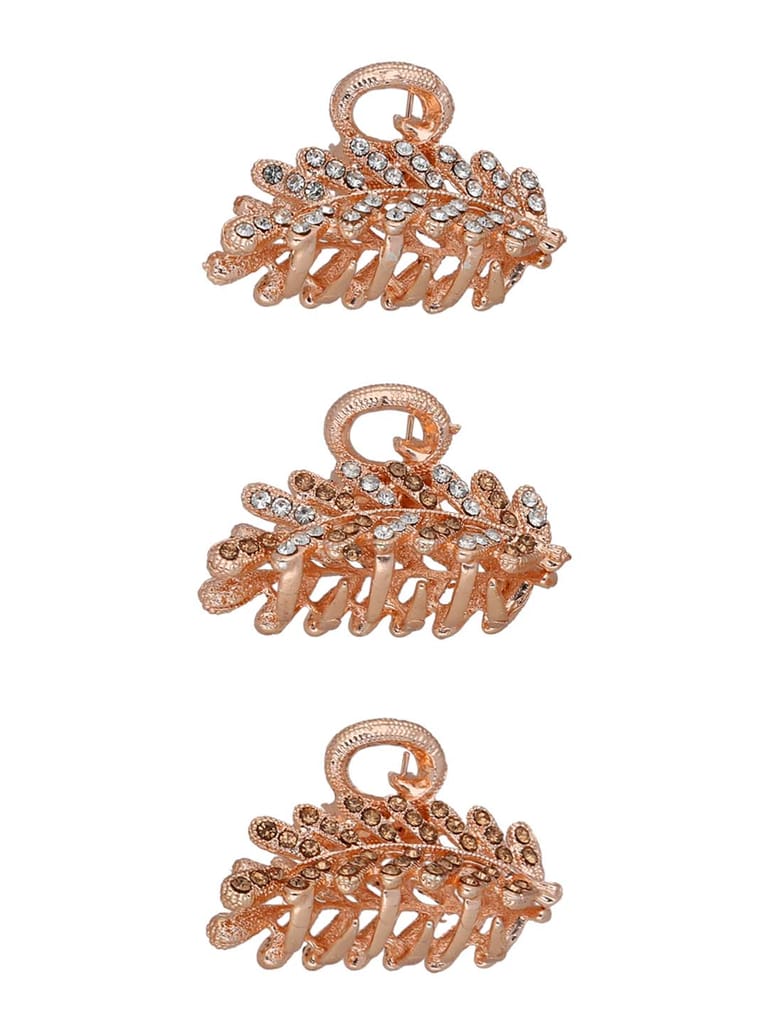 Fancy Butterfly Clip in Rose Gold finish - CNB35487