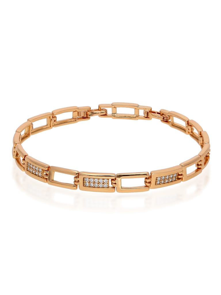 AD / CZ Loose / Link Bracelet in Gold finish - CNB36224
