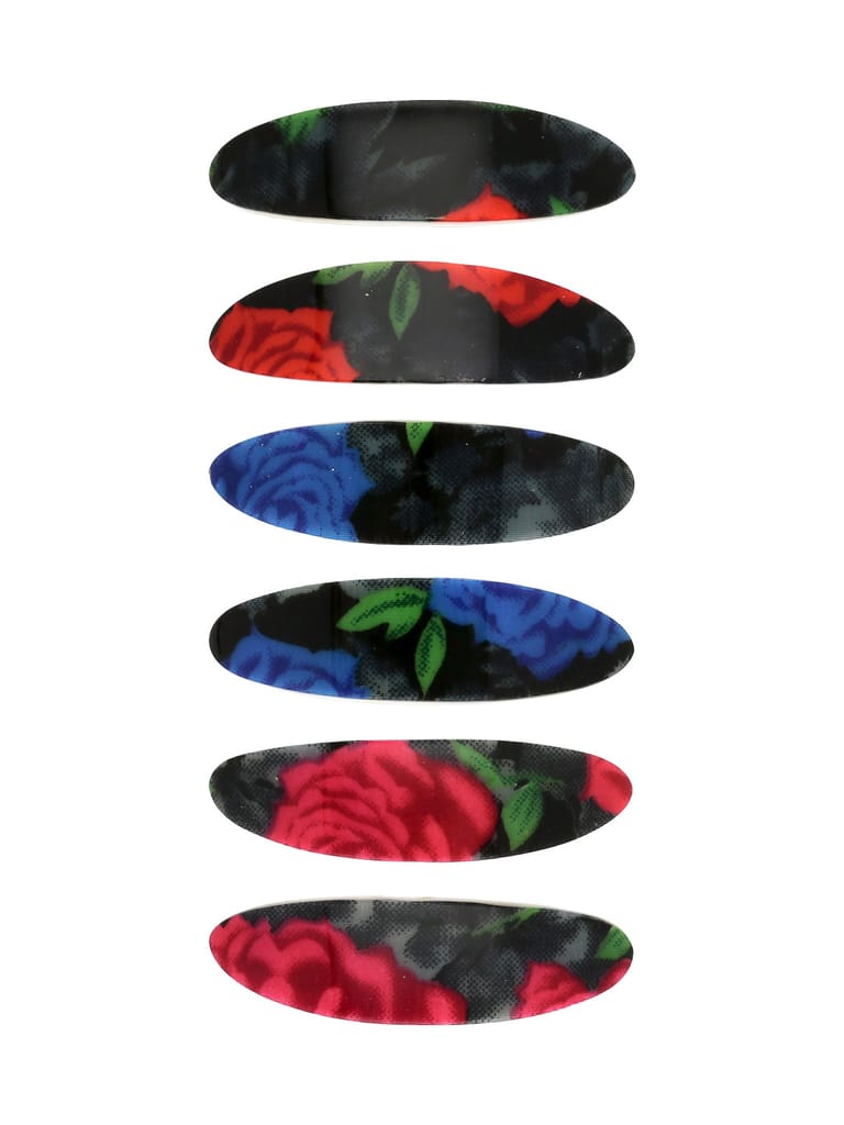 Printed Hair Clip in Assorted color - NIH303