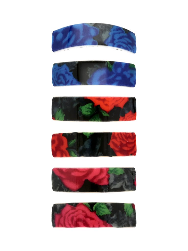 Printed Hair Clip in Assorted color - NIH305