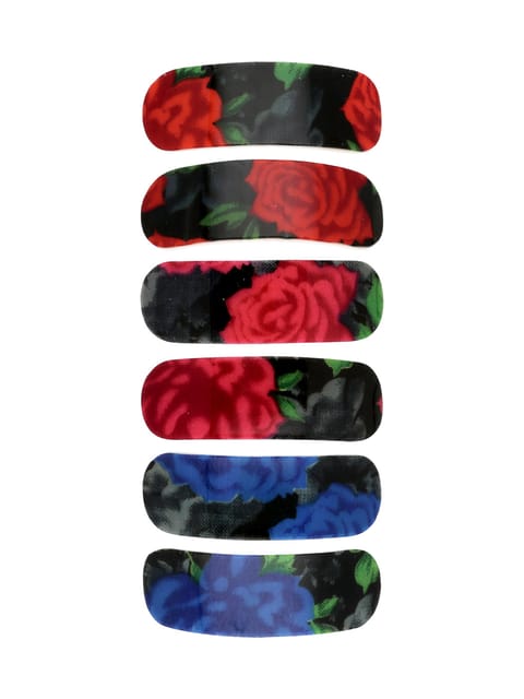 Printed Hair Clip in Assorted color - NIH302