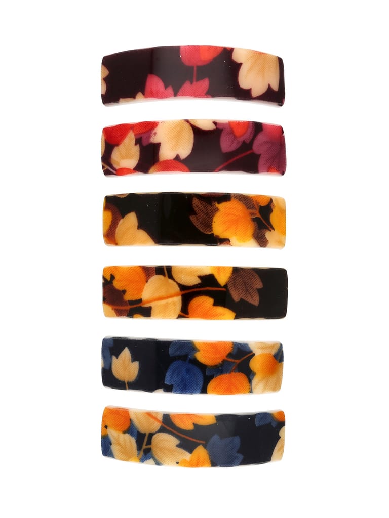 Printed Hair Clip in Assorted color - NIH355