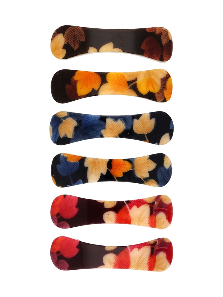 Printed Hair Clip in Assorted color - NIH354