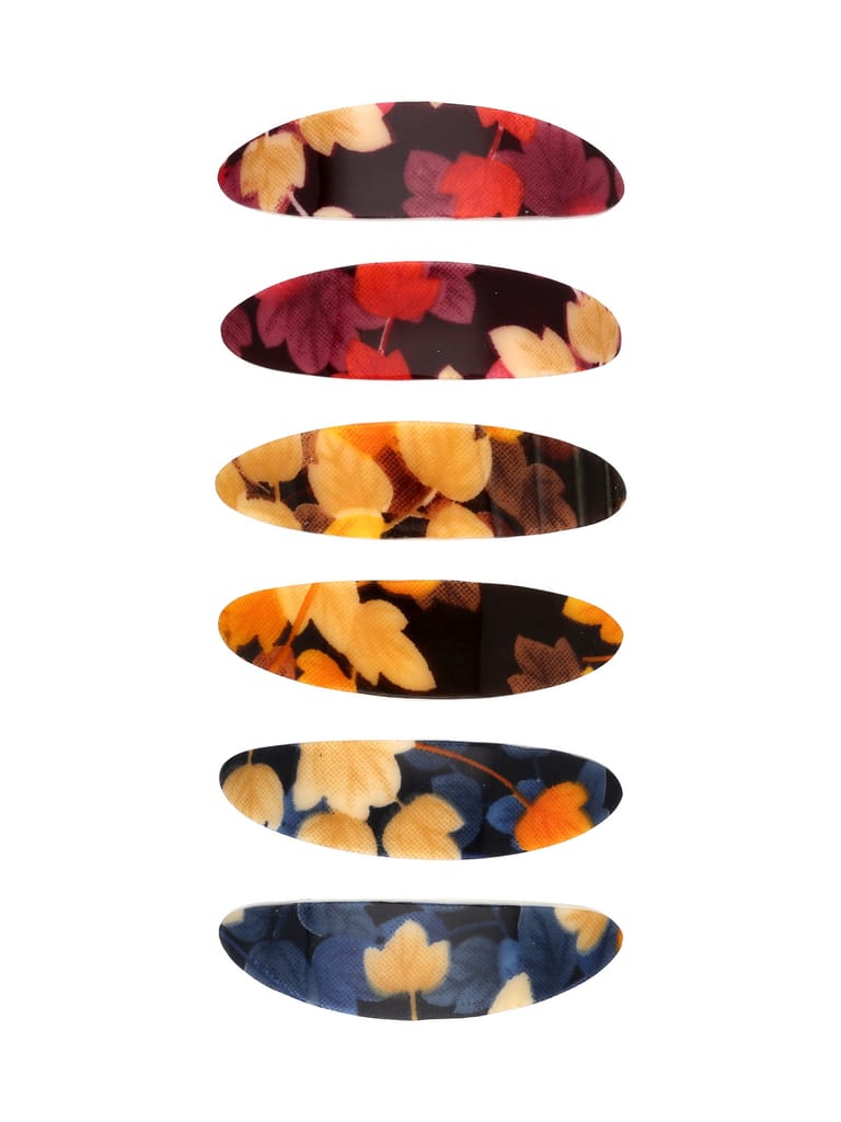 Printed Hair Clip in Assorted color - NIH353