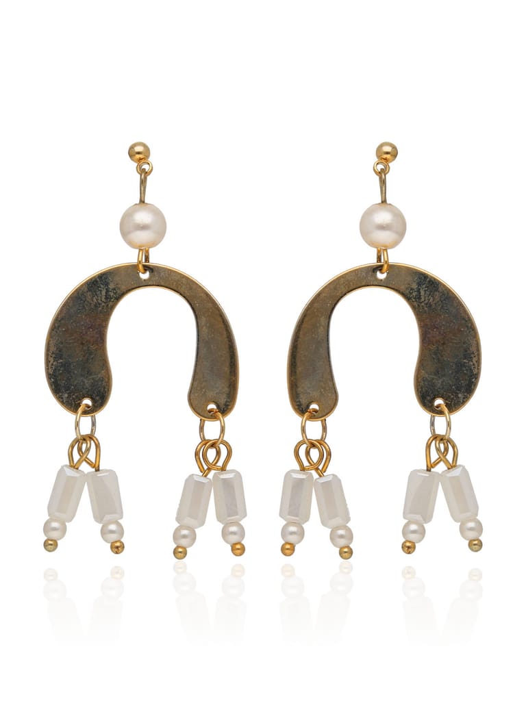 Western Dangler Earrings in Gold finish - S34551