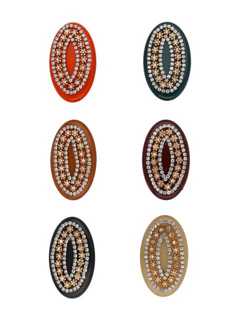 Traditional Saree Pins in Rhodium finish - CNB35871