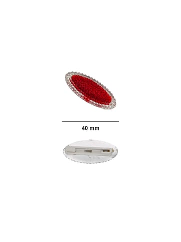 Traditional Saree Pins in Rhodium finish - CNB35850