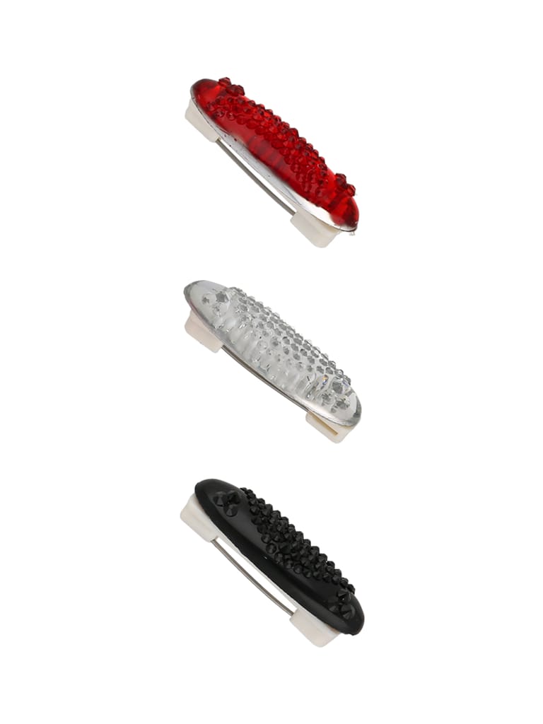 Traditional Saree Pins in Rhodium finish - CNB35855