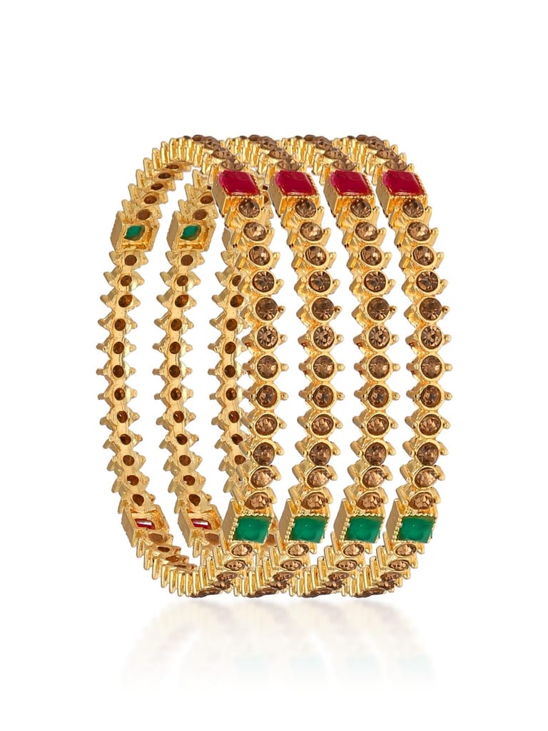 Antique Bangles in Gold finish - 3267