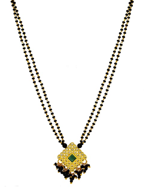 Traditional Double Line Mangalsutra in Gold finish - LAK119