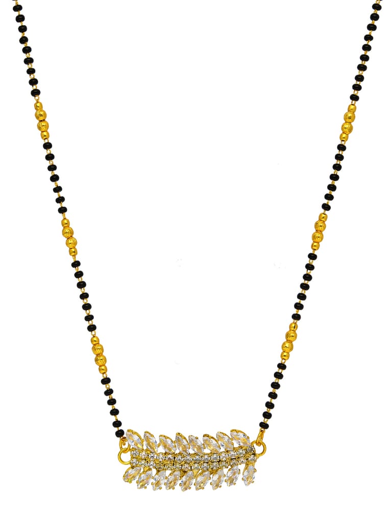 Traditional Single Line Mangalsutra in Gold finish - CNB35059