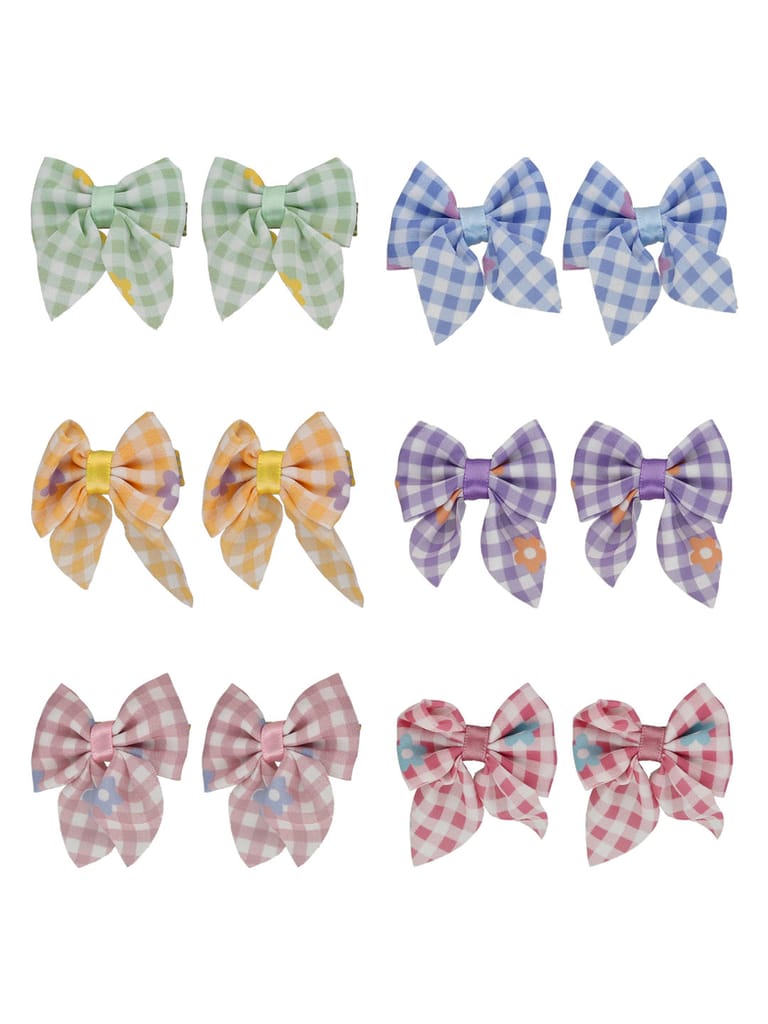Printed Hair Clip in Assorted color - CNB36308